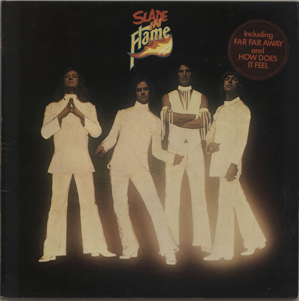 Slade Slade In Flame - Hype stickered UK vinyl LP album (LP record) 2442126