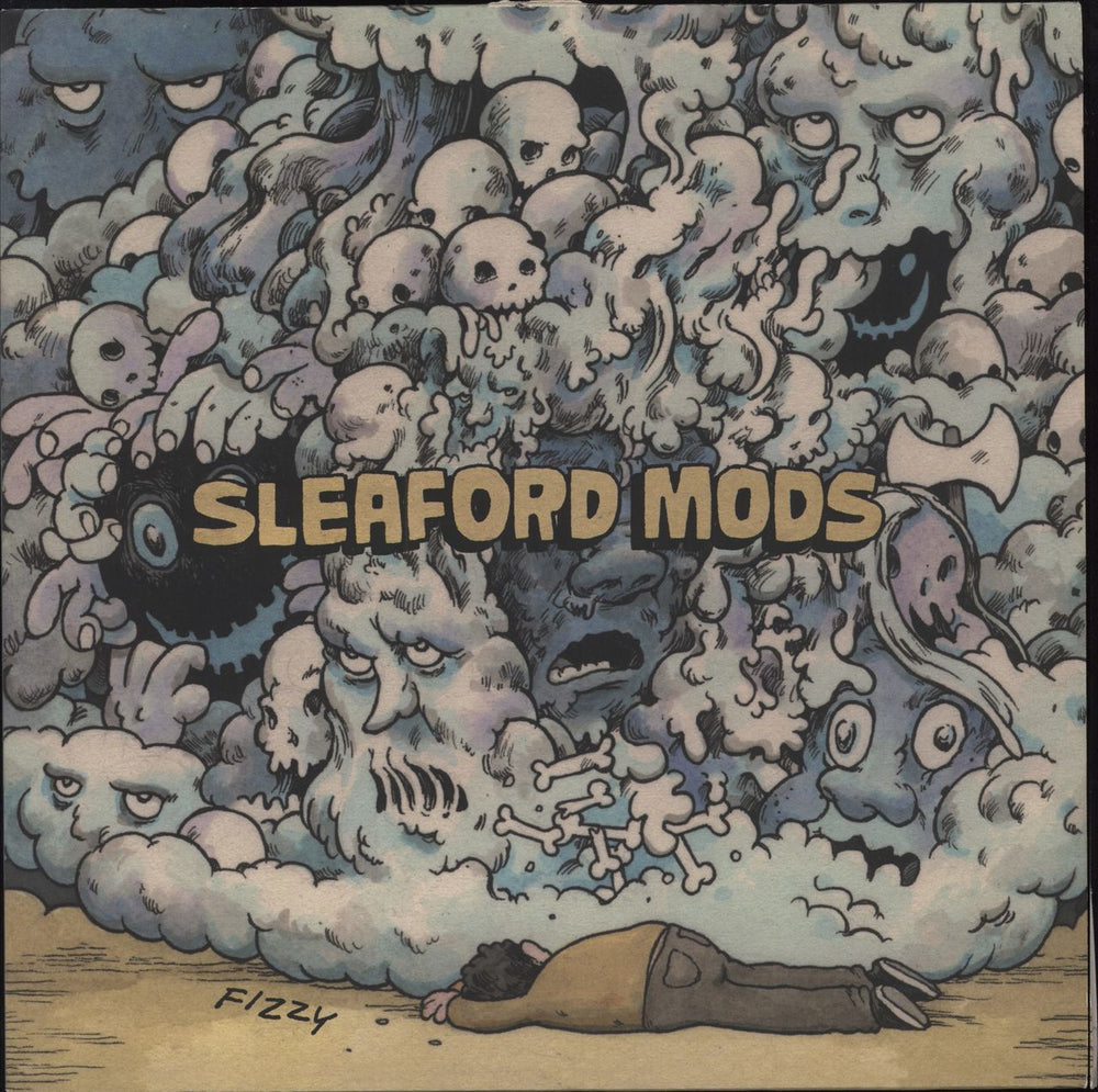 Sleaford Mods Fizzy - Etched Vinyl UK 12" vinyl single (12 inch record / Maxi-single) AUK115LP