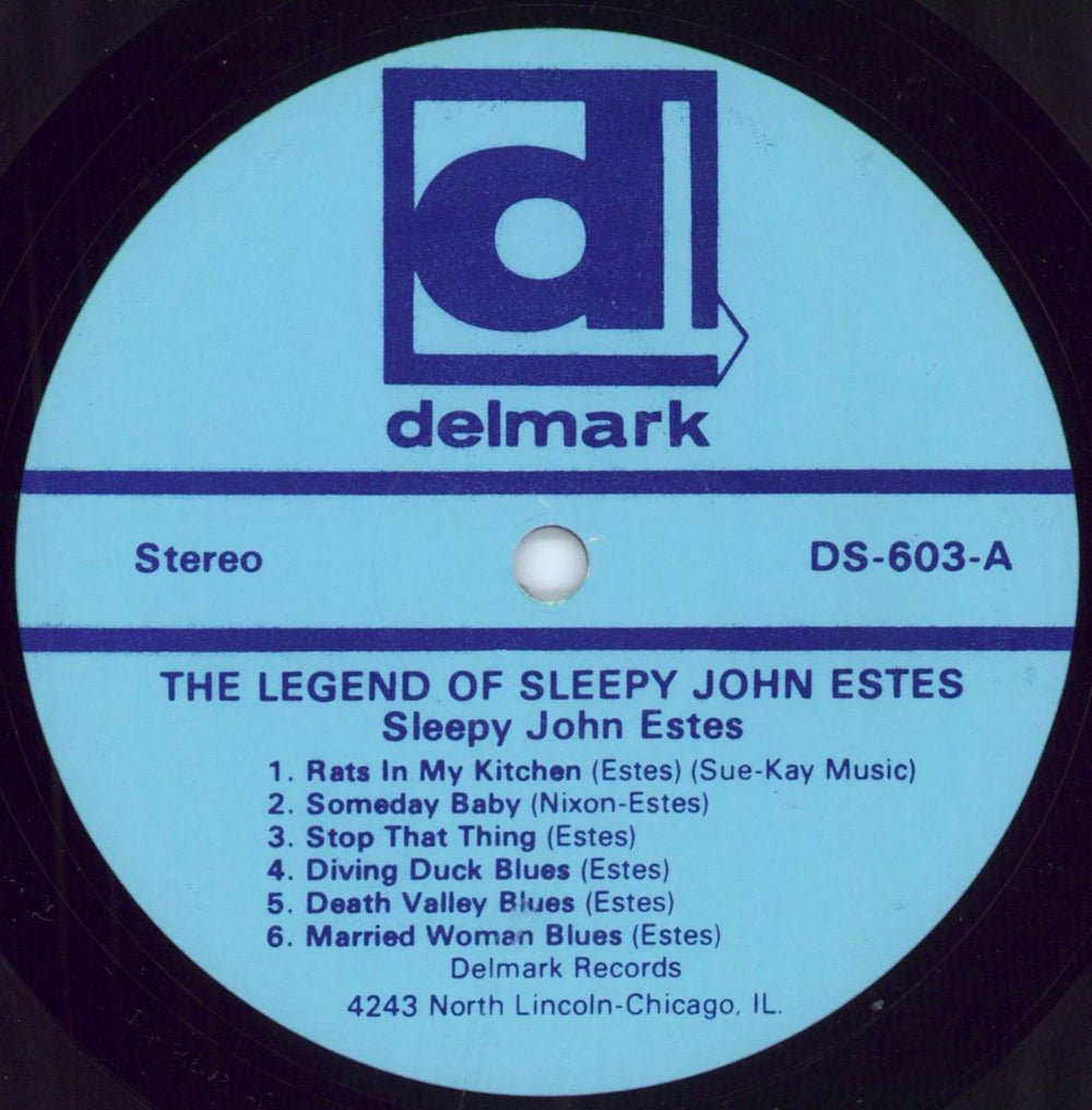 Sleepy John Estes The Legend Of Sleepy John Estes - Stereo Reissue UK vinyl LP album (LP record) U5XLPTH795904