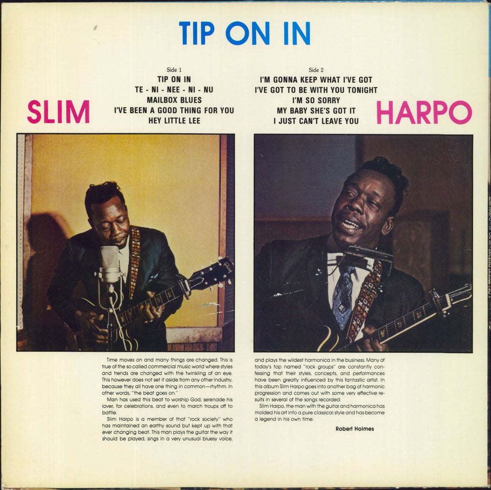 Slim Harpo Tip On In US vinyl LP album (LP record)