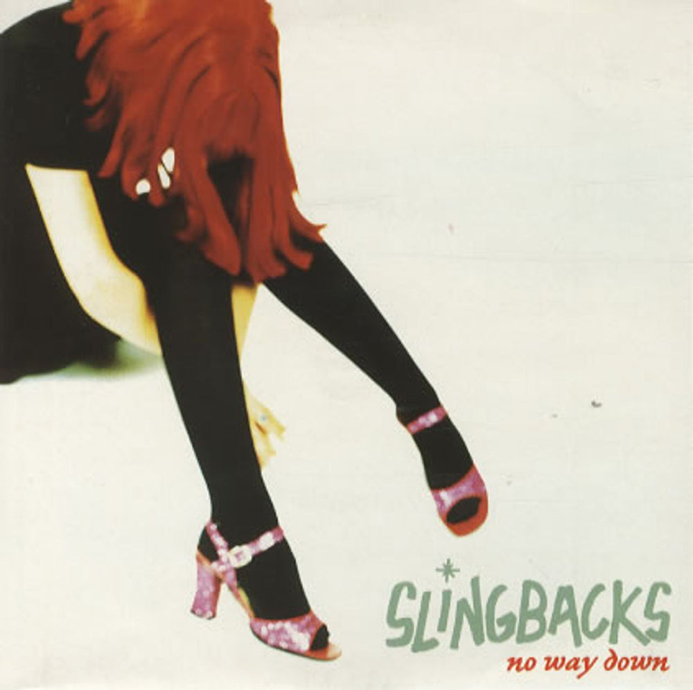 Slingbacks No Way Down - Red Vinyl UK 7" vinyl single (7 inch record / 45) VS1602