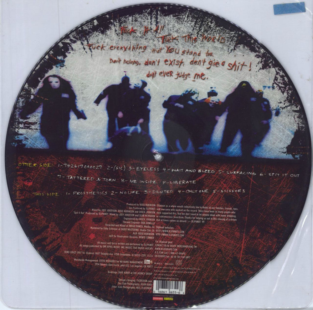 Slipknot Slipknot UK picture disc LP (vinyl picture disc album) 016861865566