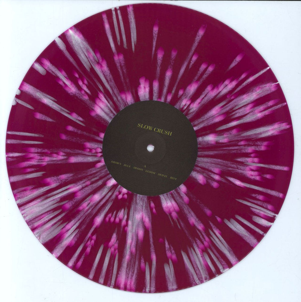 Slow Crush Hush - Grape with Splatter Vinyl UK vinyl LP album (LP record)