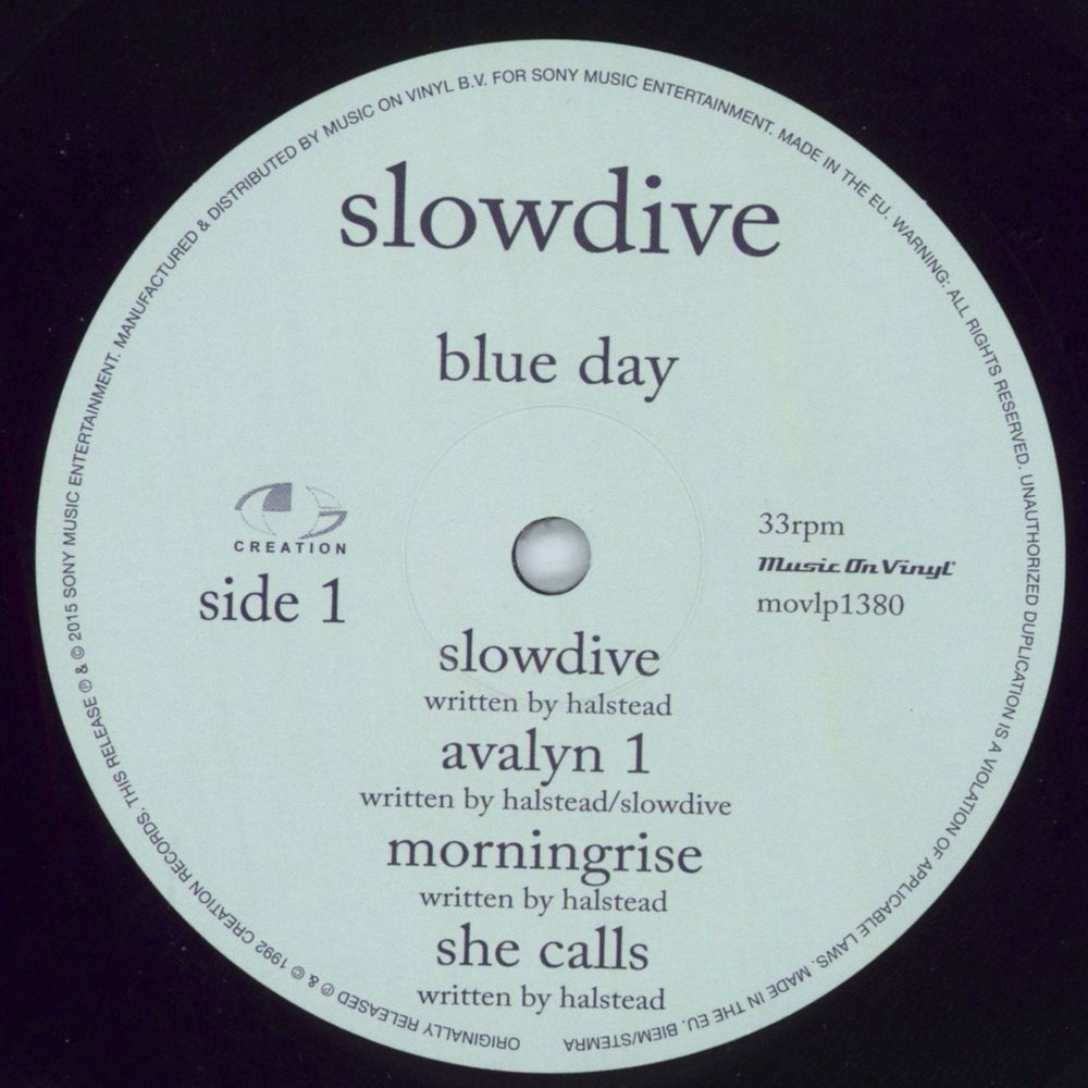 Slowdive Blue Day - RSD15 UK vinyl LP album (LP record) SLOLPBL811272