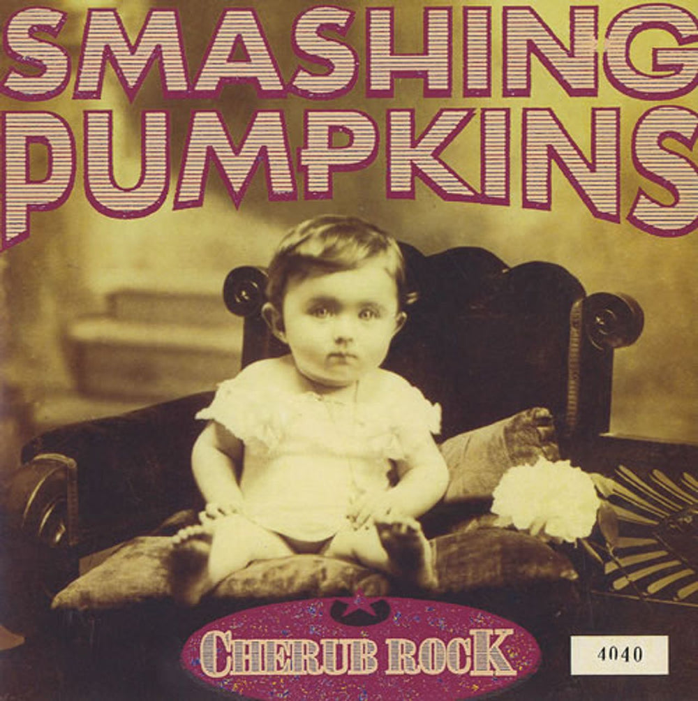 Smashing Pumpkins Cherub Rock - Clear Vinyl UK 7" vinyl single (7 inch record / 45) HUT31