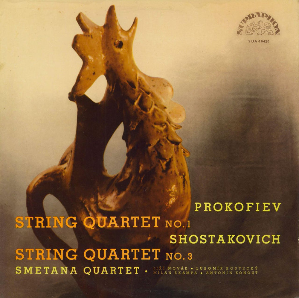 Smetana Quartet Prokofiev: String Quartet No. 1 / Shostakovich: String Quartet No. 3 Czech vinyl LP album (LP record) SUA10420