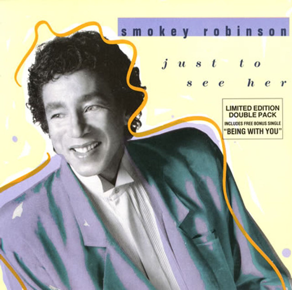 Smokey Robinson Just To See Her UK 7" vinyl single (7 inch record / 45) ZB41147D