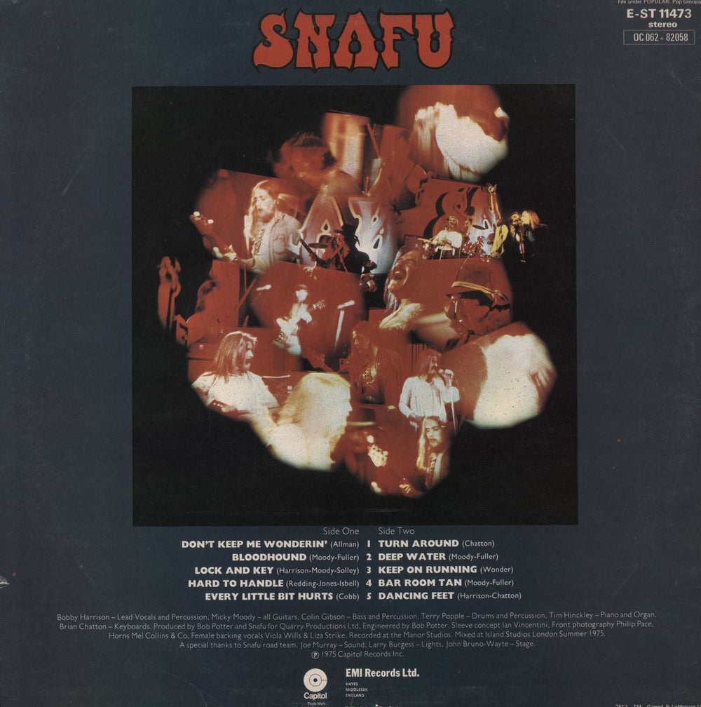 Snafu All Funked Up UK Promo vinyl LP album (LP record)