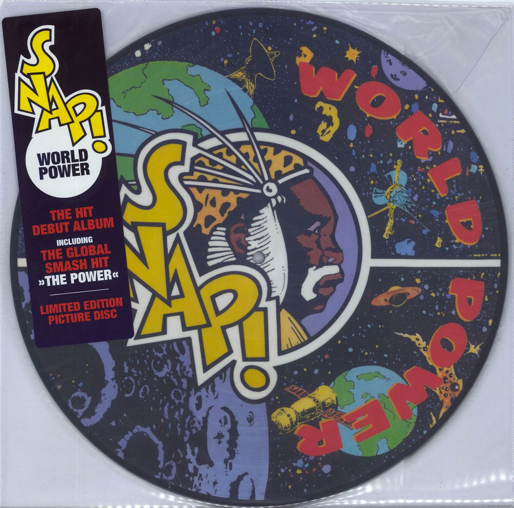 Snap! World Power UK picture disc LP (vinyl picture disc album) 4050538879186