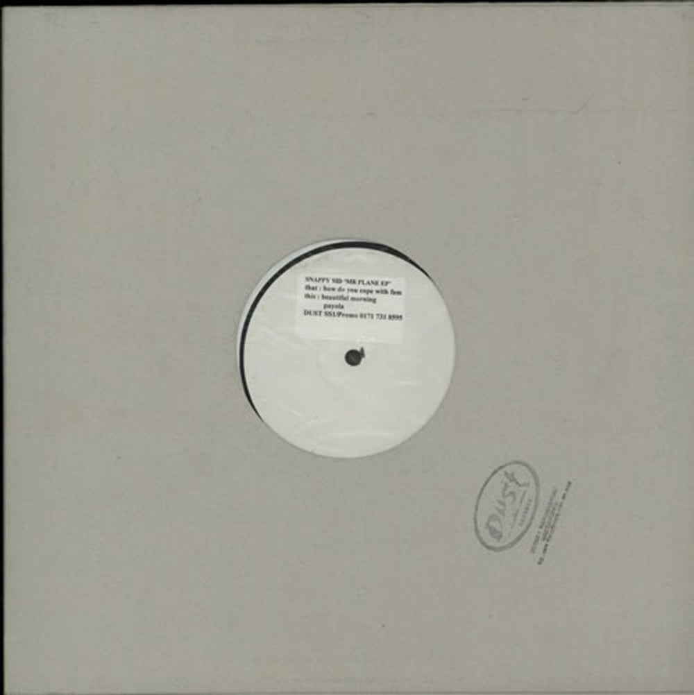 Snappy Sid Mr. Plane EP - White Label UK Promo 12" vinyl single (12 inch record / Maxi-single) SS1