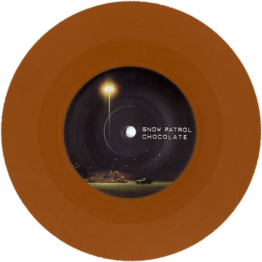 Snow Patrol Chocolate - Caramel Vinyl UK 7" vinyl single (7 inch record / 45) OWP07CH280071