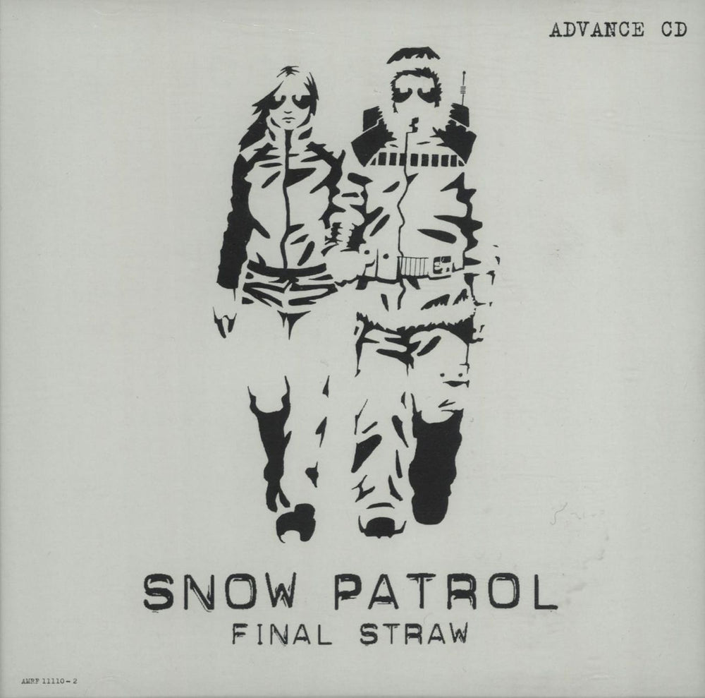 Snow Patrol Final Straw US Promo CD album (CDLP) AMRF-11110-2