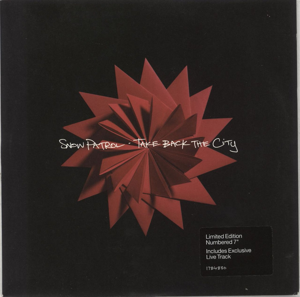 Snow Patrol Take Back The City - 40 UK 7" vinyl single (7 inch record / 45) 1784830