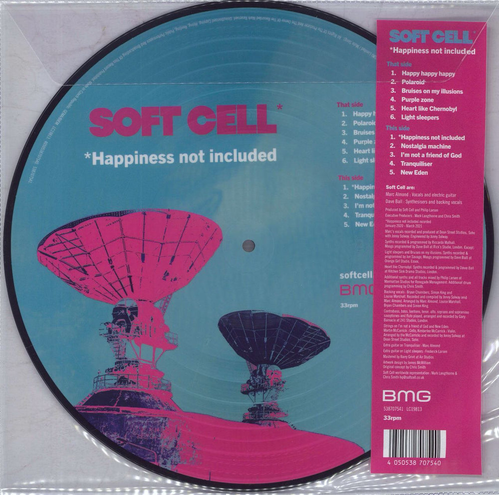 Soft Cell Happiness Not Included UK picture disc LP (vinyl picture disc album) 4050538707540