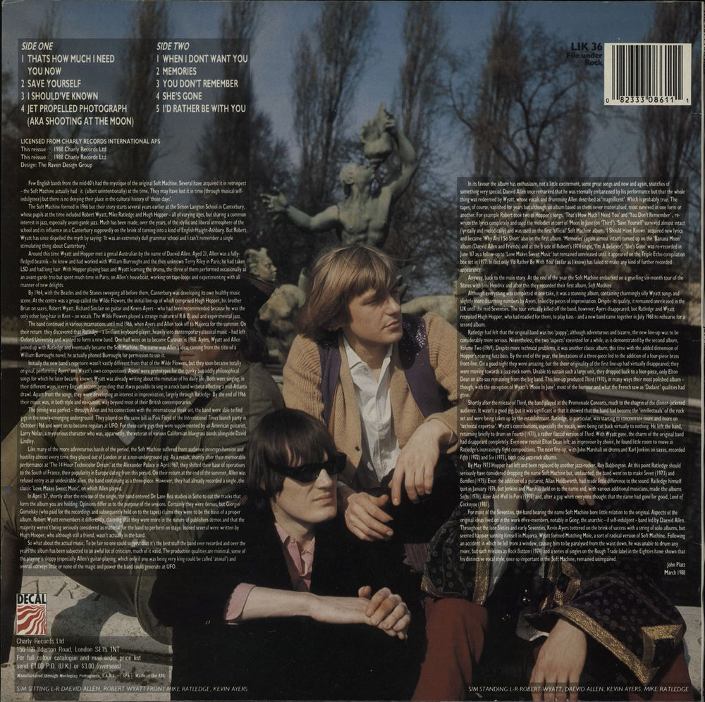 Soft Machine Jet-Propelled Photographs UK vinyl LP album (LP record) 082333086111