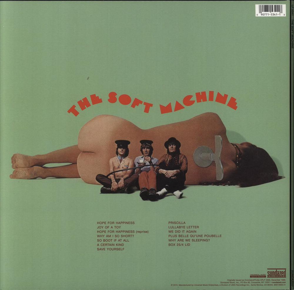 Soft Machine The Soft Machine US vinyl LP album (LP record)