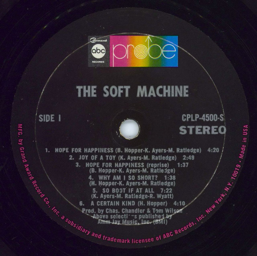 Soft Machine The Soft Machine - VG US vinyl LP album (LP record) SFTLPTH454244