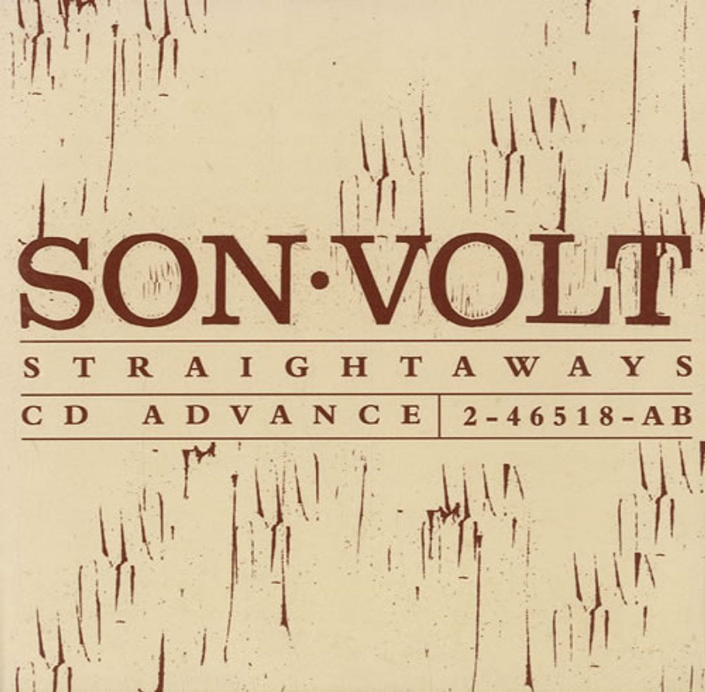 Son Volt Straightaways US Promo CD album (CDLP) 2-46518-AB