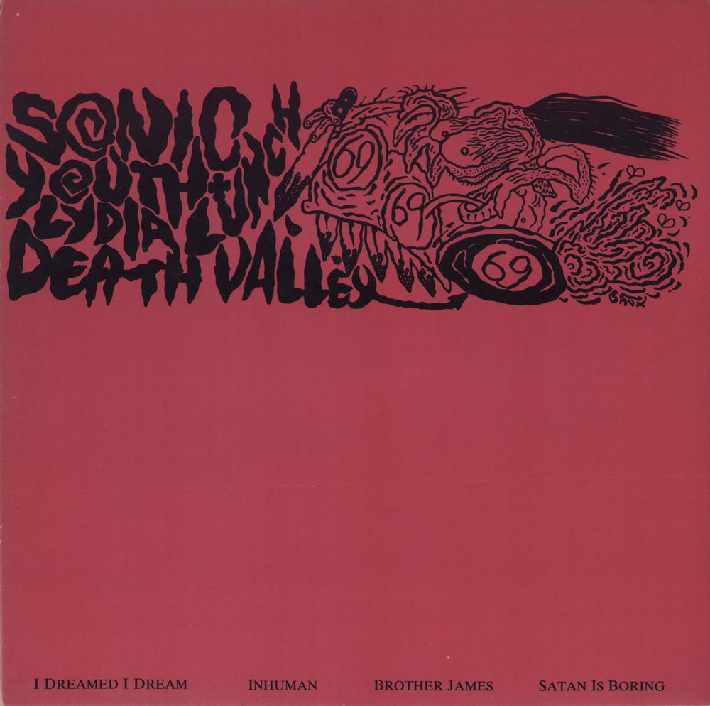 Sonic Youth Death Valley '69 EP + insert UK 12" vinyl single (12 inch record / Maxi-single) BFFP2