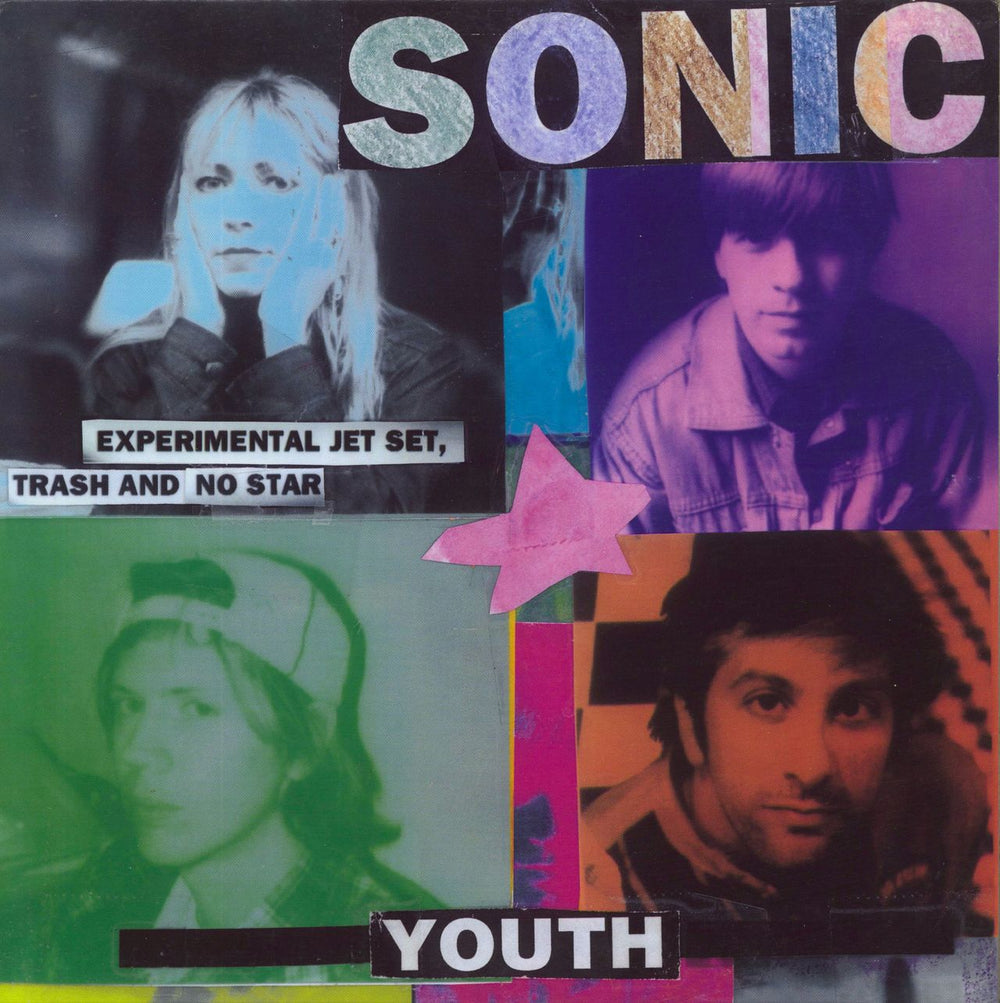 Sonic Youth Experimental Jet Set, Trash And No Star - Blue Vinyl - EX US vinyl LP album (LP record) DGC-24632