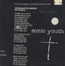 Sonic Youth Youth Against Facism - White Vinyl UK 10" vinyl single (10 inch record) GFSV26