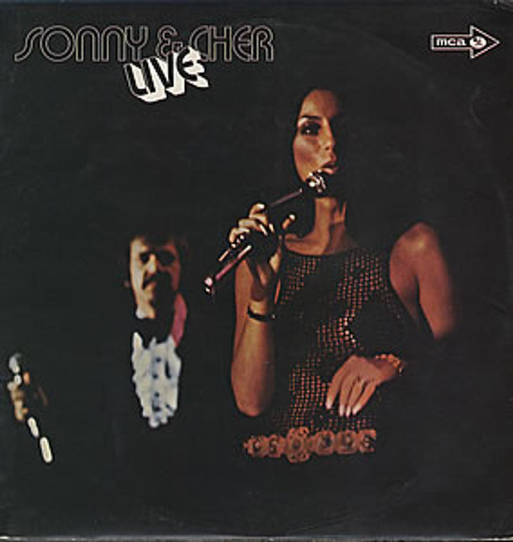 Sonny & Cher Live UK vinyl LP album (LP record) MUPS435