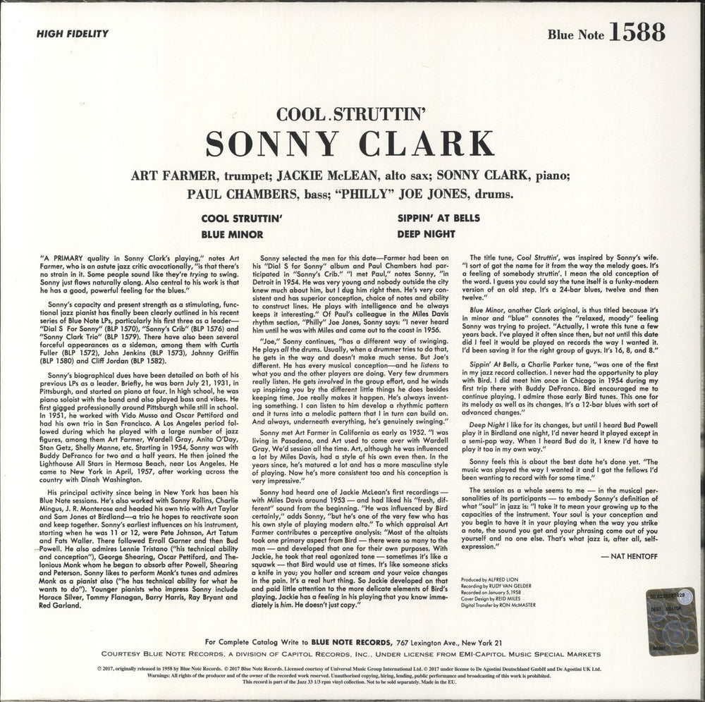 Sonny Clark Cool Struttin' - 180gm Vinyl UK vinyl LP album (LP record)