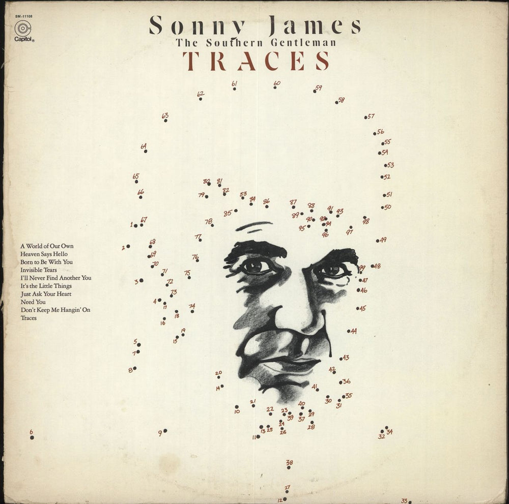 Sonny James Traces US vinyl LP album (LP record) SM-11108