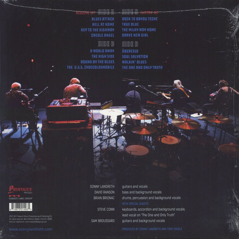 Sonny Landreth Recorded Live In Lafayette - 180gm UK 2-LP vinyl record set (Double LP Album) 819873014935