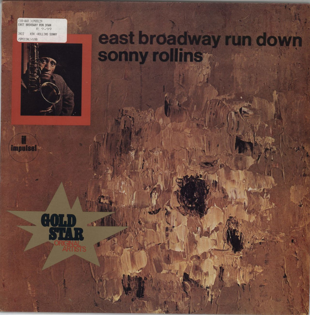 Sonny Rollins East Broadway Run Down South African vinyl LP album (LP record) GSL29