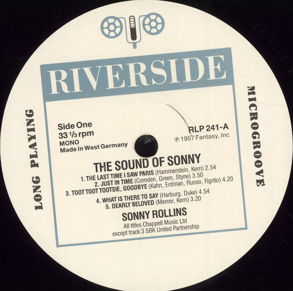 Sonny Rollins The Sound Of Sonny German vinyl LP album (LP record) SOZLPTH684165