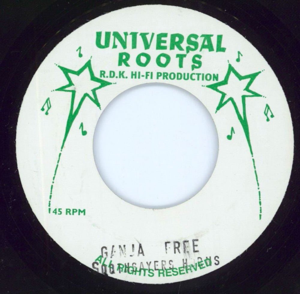 Soothsayers Ganja Free UK 7" vinyl single (7 inch record / 45) UR7-006