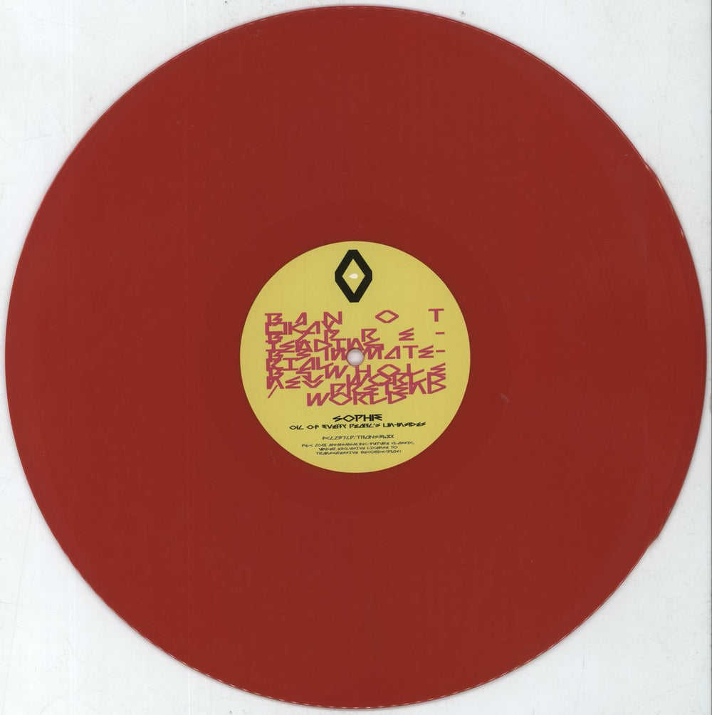 Sophie Oil Of Every Pearl's Un-Insides - Red Vinyl + Poster UK vinyl LP album (LP record) 2RXLPOI772240