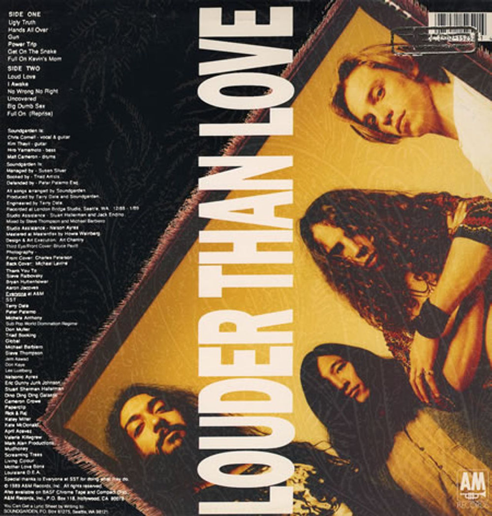 Soundgarden Louder Than Love - Promo Stamp US vinyl LP album (LP record) SOULPLO383915