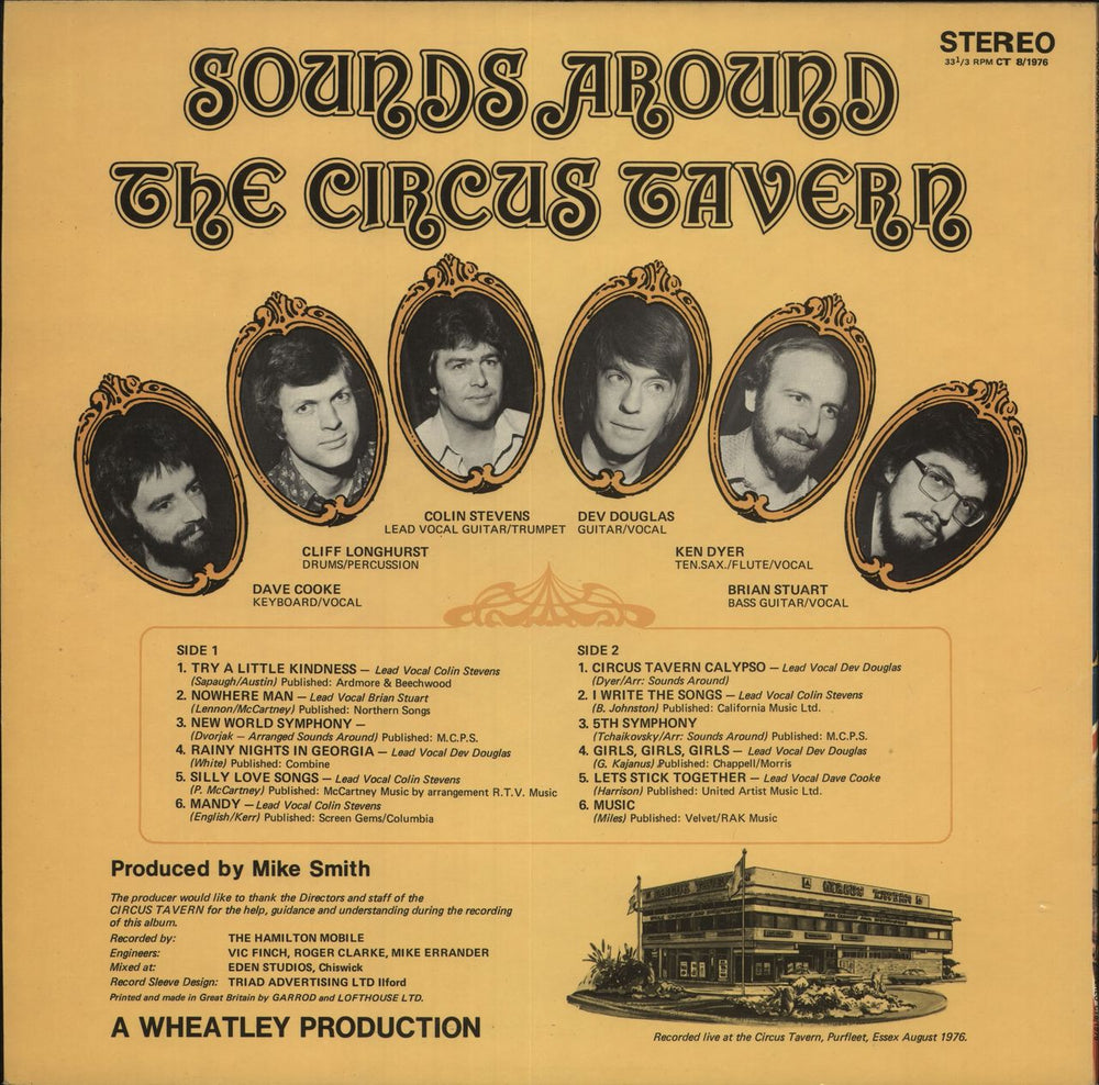 Sounds Around The Circus Tavern UK vinyl LP album (LP record)