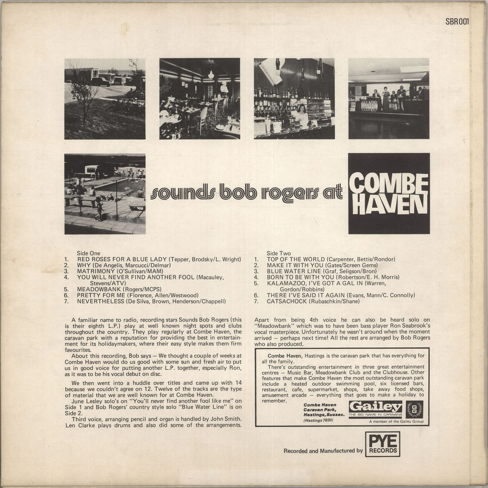 Sounds Bob Rogers At Combe Haven, Hastings UK vinyl LP album (LP record) 0T1LPAT735500