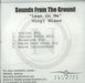 Sounds From The Ground Lean On Me - Vinyl Mixes US Promo CD-R acetate CD-R ACETATE