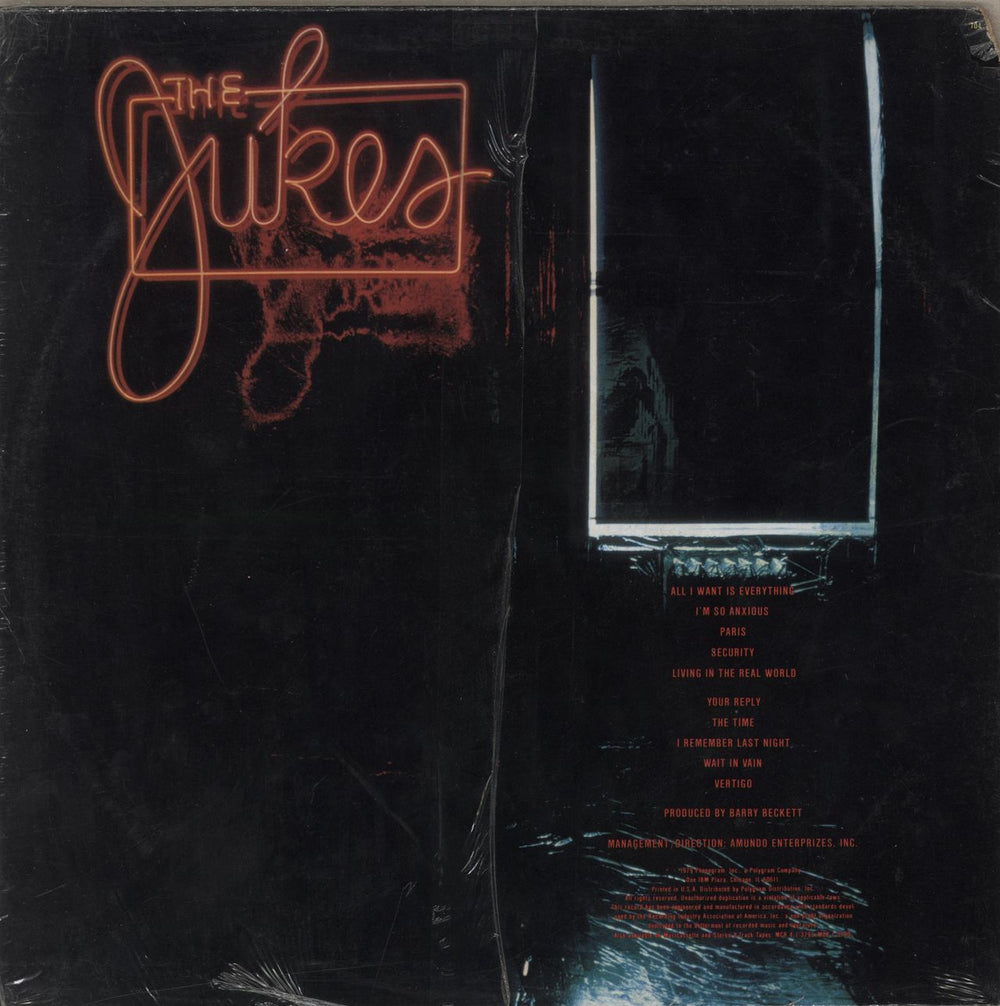 Southside Johnny & The Asbury Jukes The Jukes - Shrink US vinyl LP album (LP record)