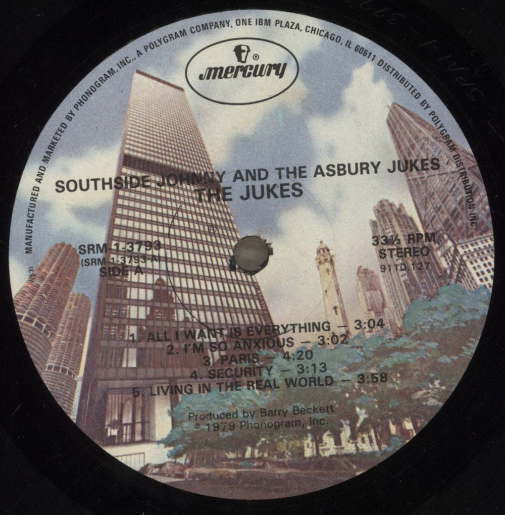 Southside Johnny & The Asbury Jukes The Jukes - Shrink US vinyl LP album (LP record) SSDLPTH822067