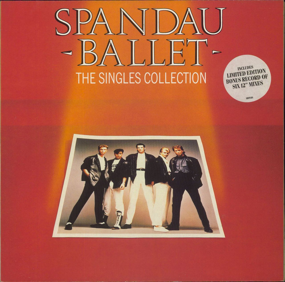 Spandau Ballet The Singles Collection UK 2-LP vinyl record set (Double LP Album) SBTVD1