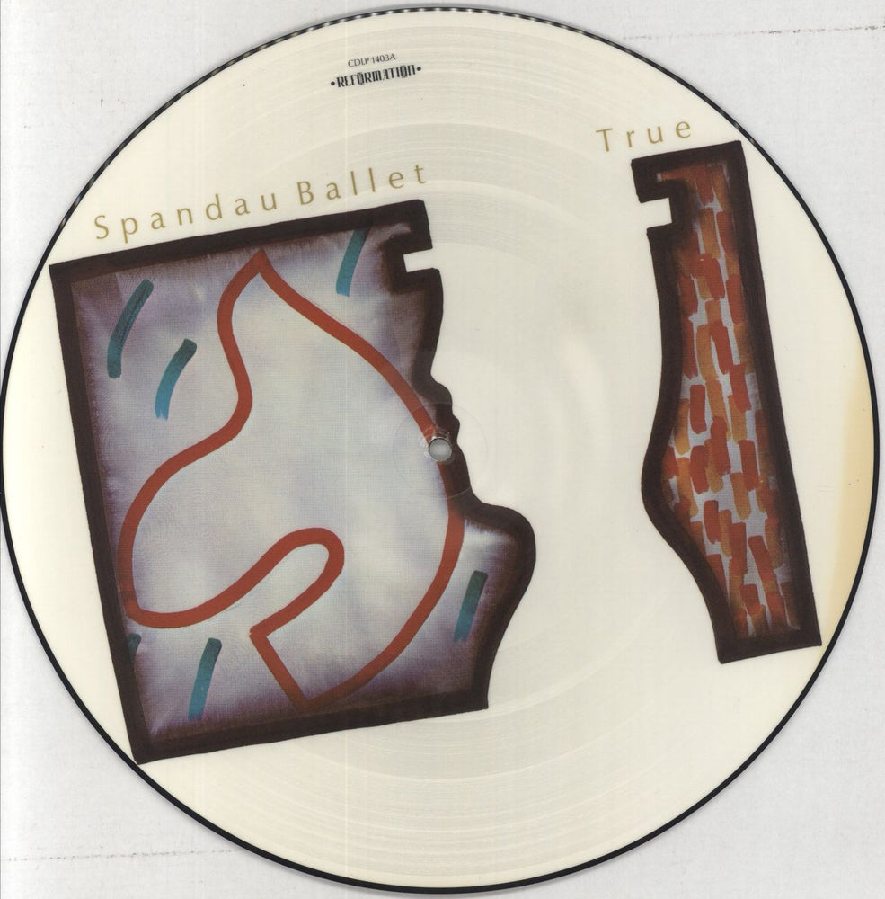 Spandau Ballet True - Red/Green Artwork UK picture disc LP (vinyl picture disc album) CDLP1403