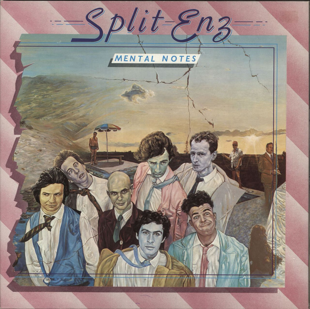 Split Enz Mental Notes - 1st UK vinyl LP album (LP record) CHR1131