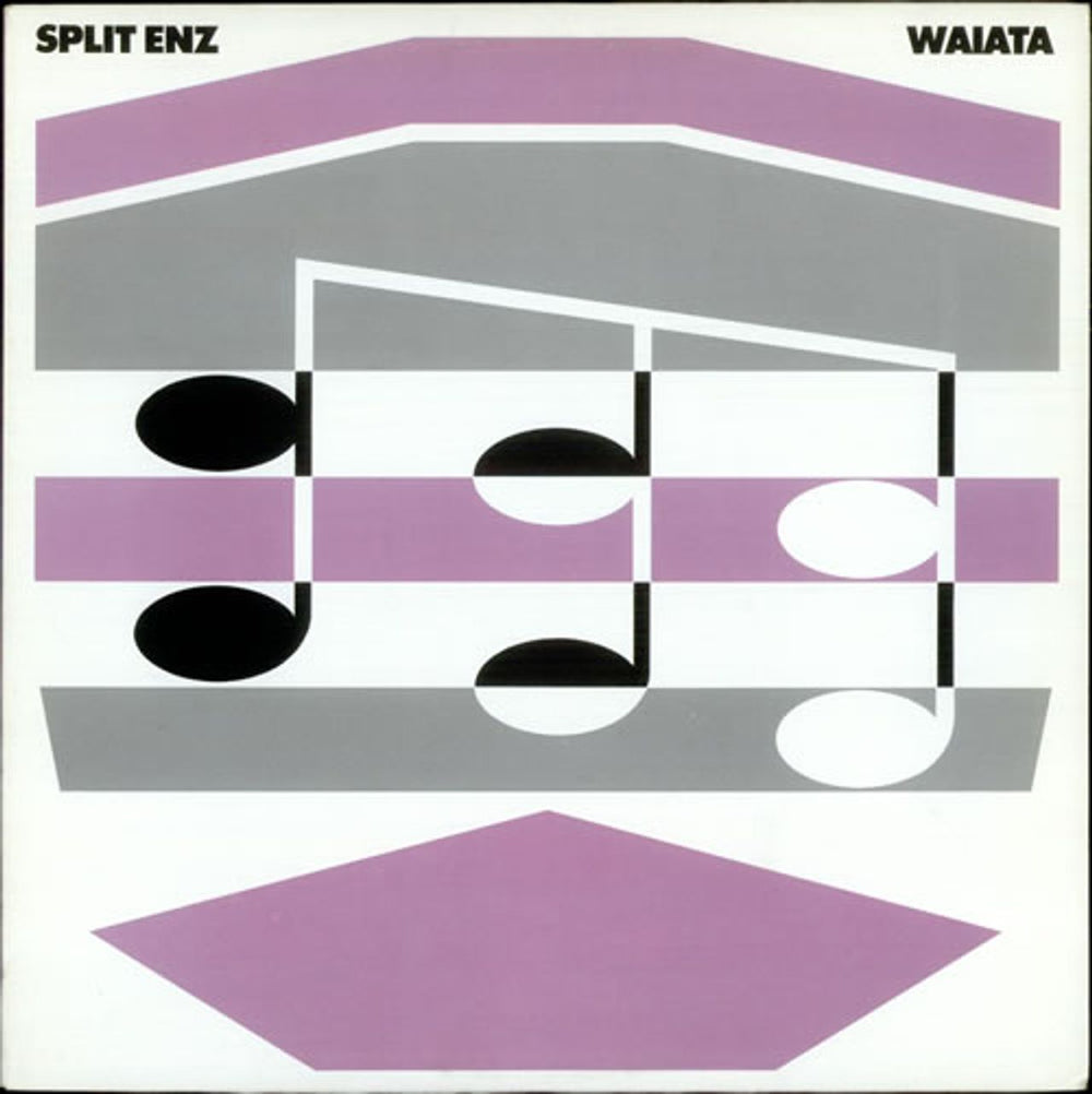 Split Enz Waiata - Purple/Grey Canadian vinyl LP album (LP record) SP-4848