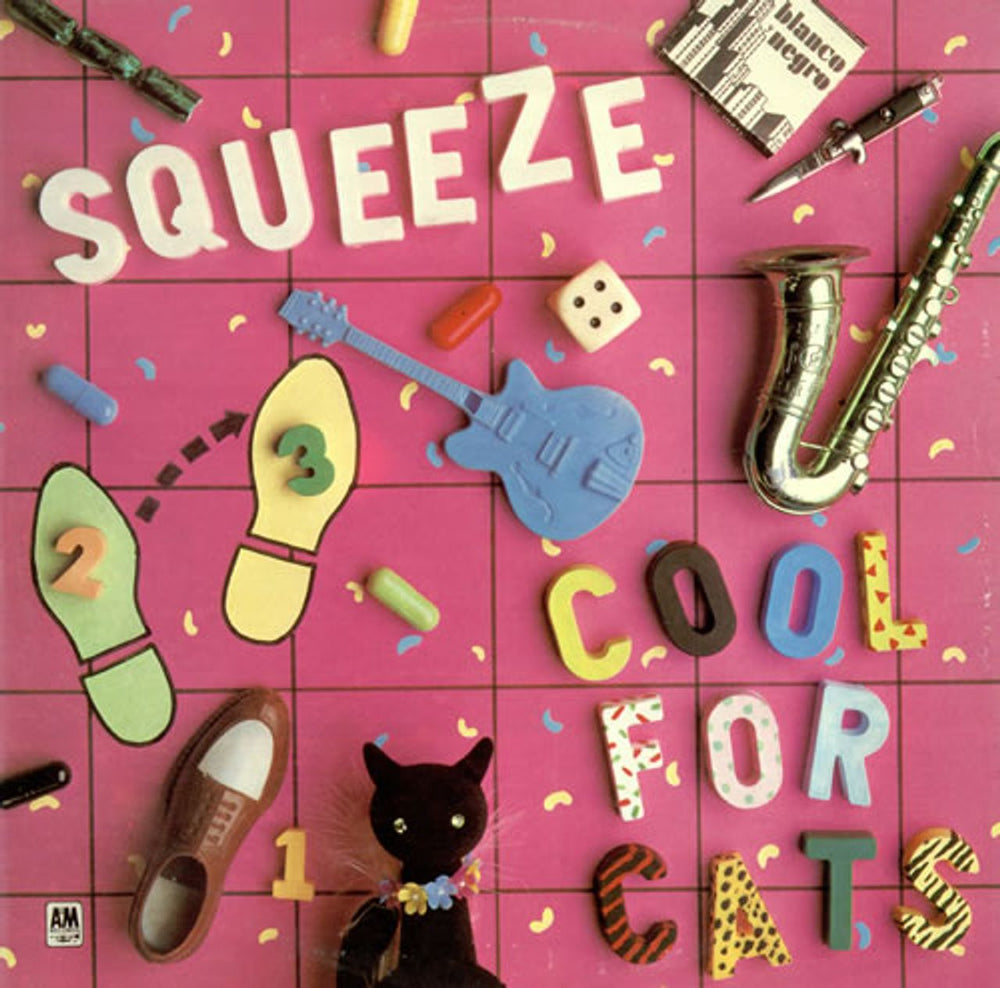 Squeeze Cool For Cats - Pink Vinyl UK 12" vinyl single (12 inch record / Maxi-single) AMSP7426