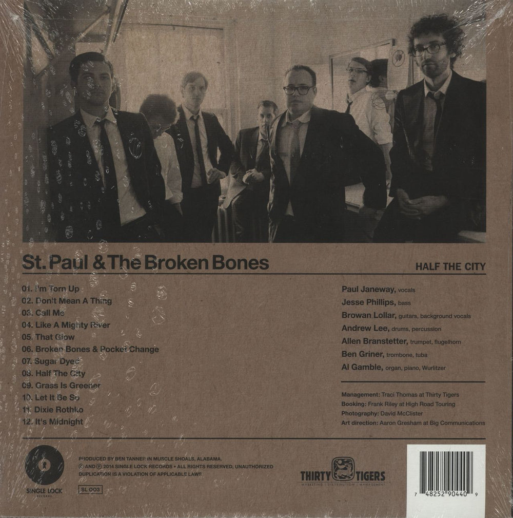 St. Paul & The Broken Bones  Half The City - 180gram Vinyl - Sealed US vinyl LP album (LP record) 748252904409