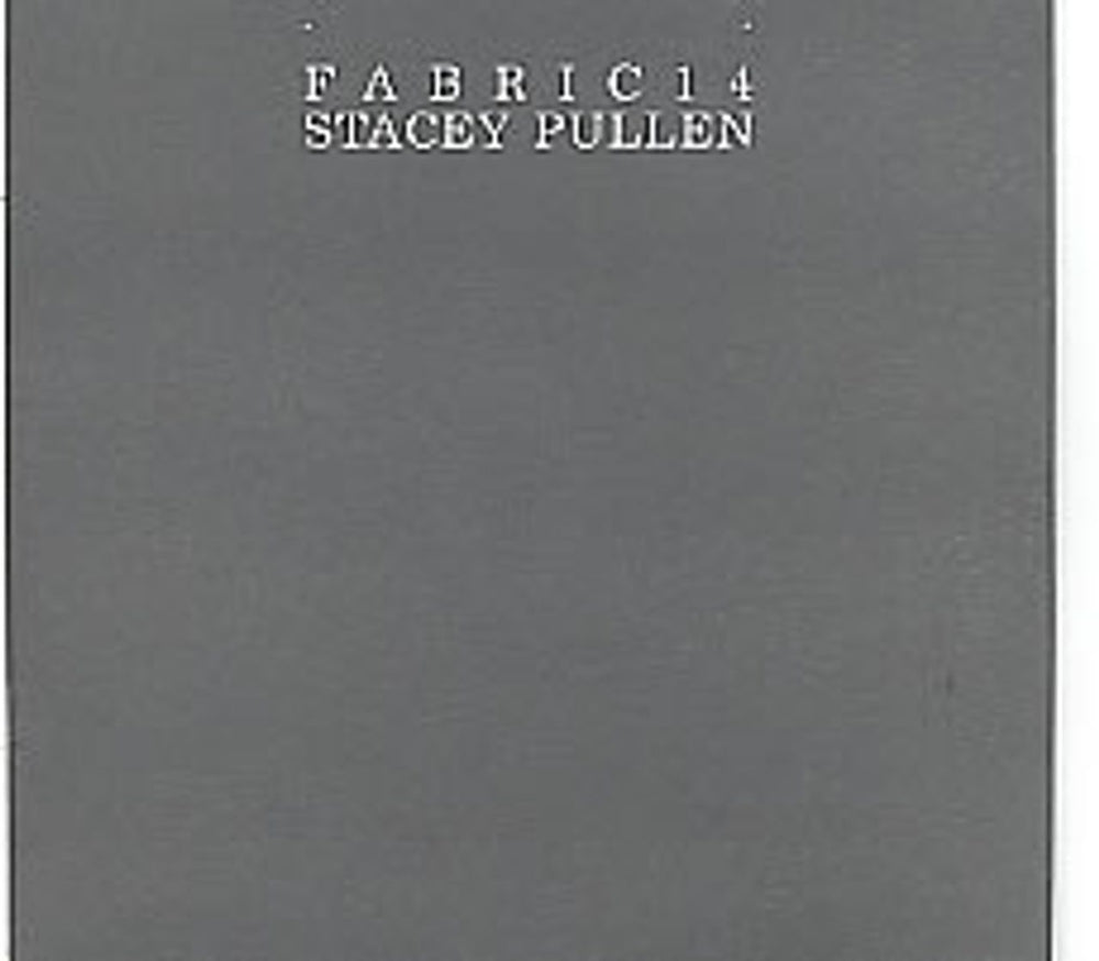 Stacey Pullen Fabric 14 UK Promo CD album (CDLP) FABRIC27P