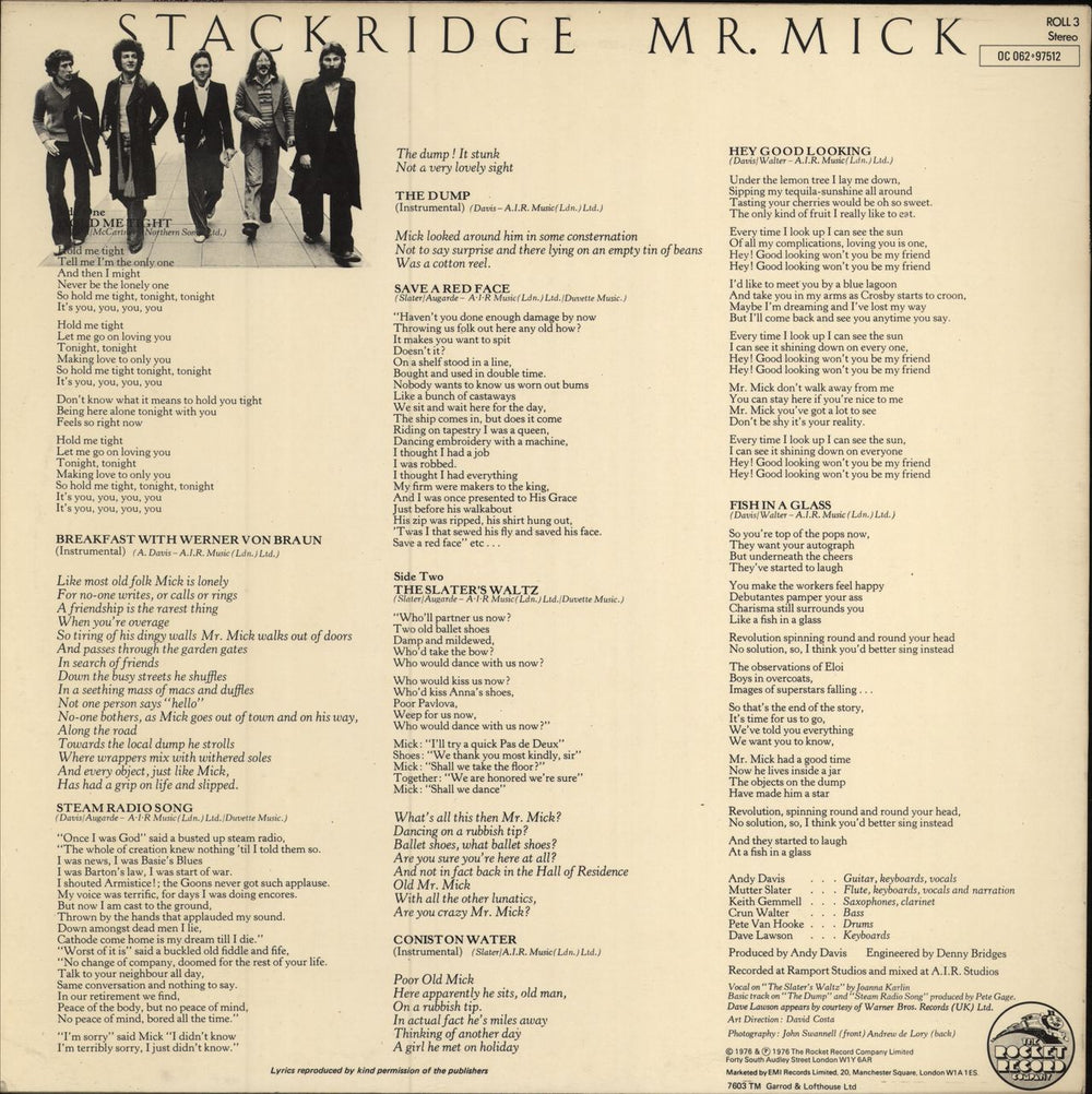 Stackridge Mr. Mick - EX UK vinyl LP album (LP record)