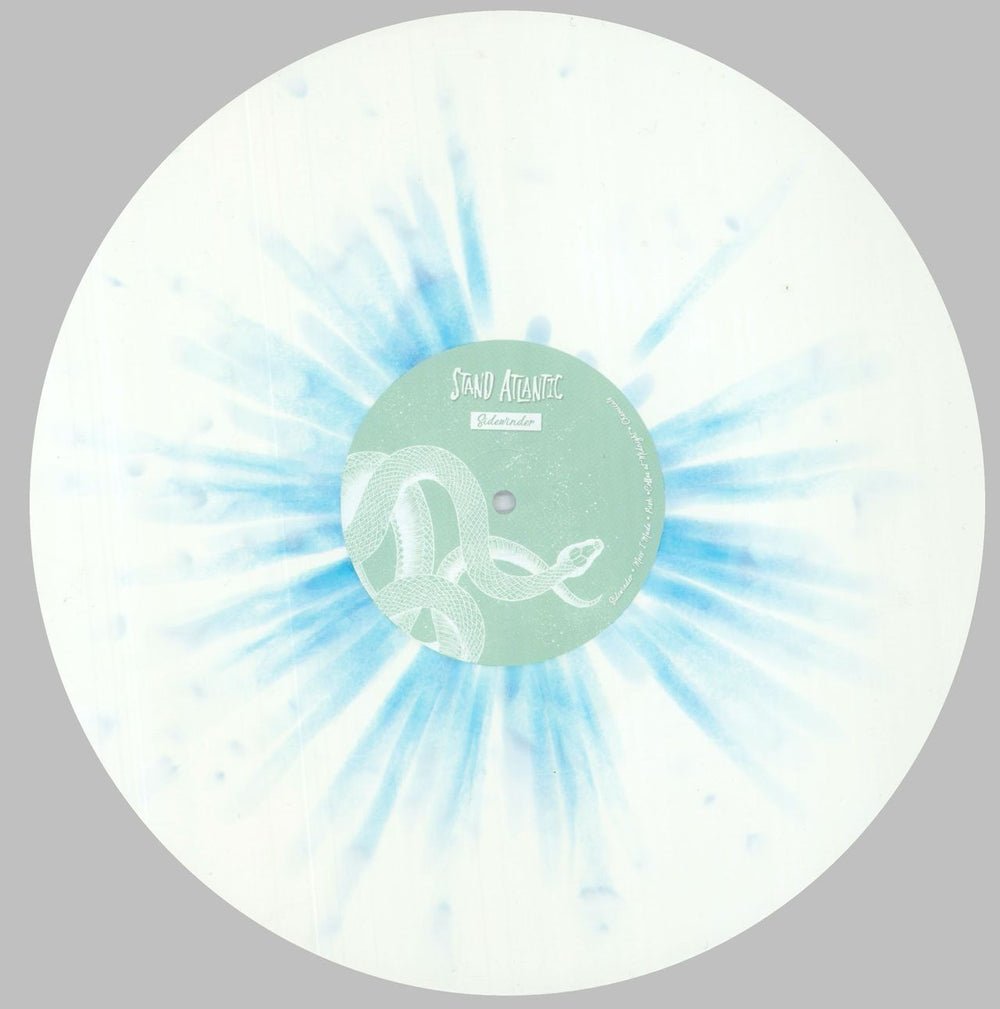 Stand Atlantic Sidewinder - White w/ Turquoise Splatter Vinyl UK 12" vinyl single (12 inch record / Maxi-single) 54F12SI826981