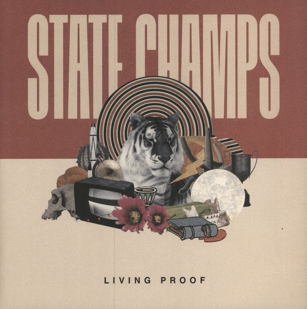 State Champs Living Proof - 1st - Red Vinyl UK vinyl LP album (LP record) PNE217