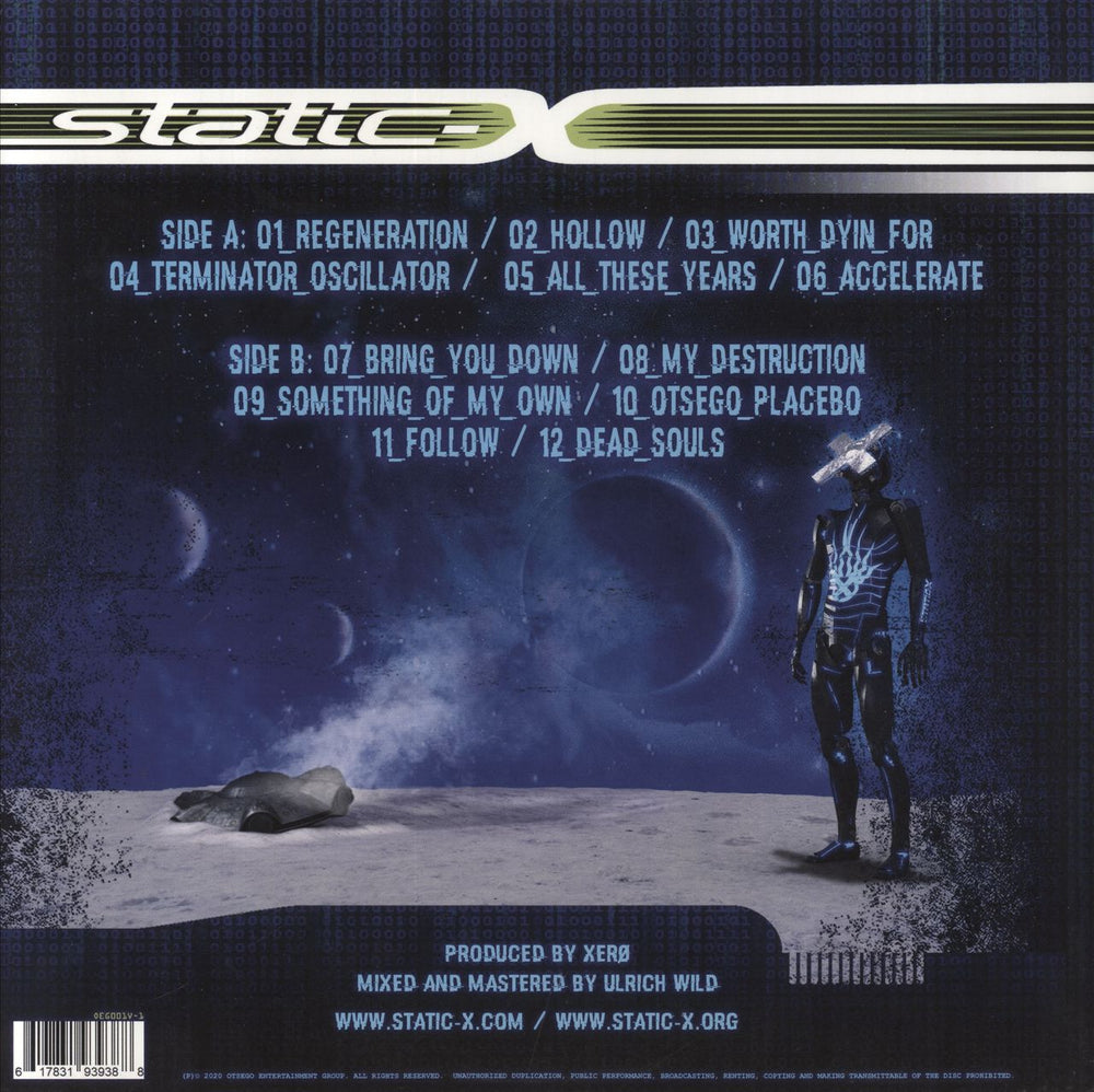 Static-X Project: Regeneration Vol. 1 - Green Vinyl US vinyl LP album (LP record) 617831939388